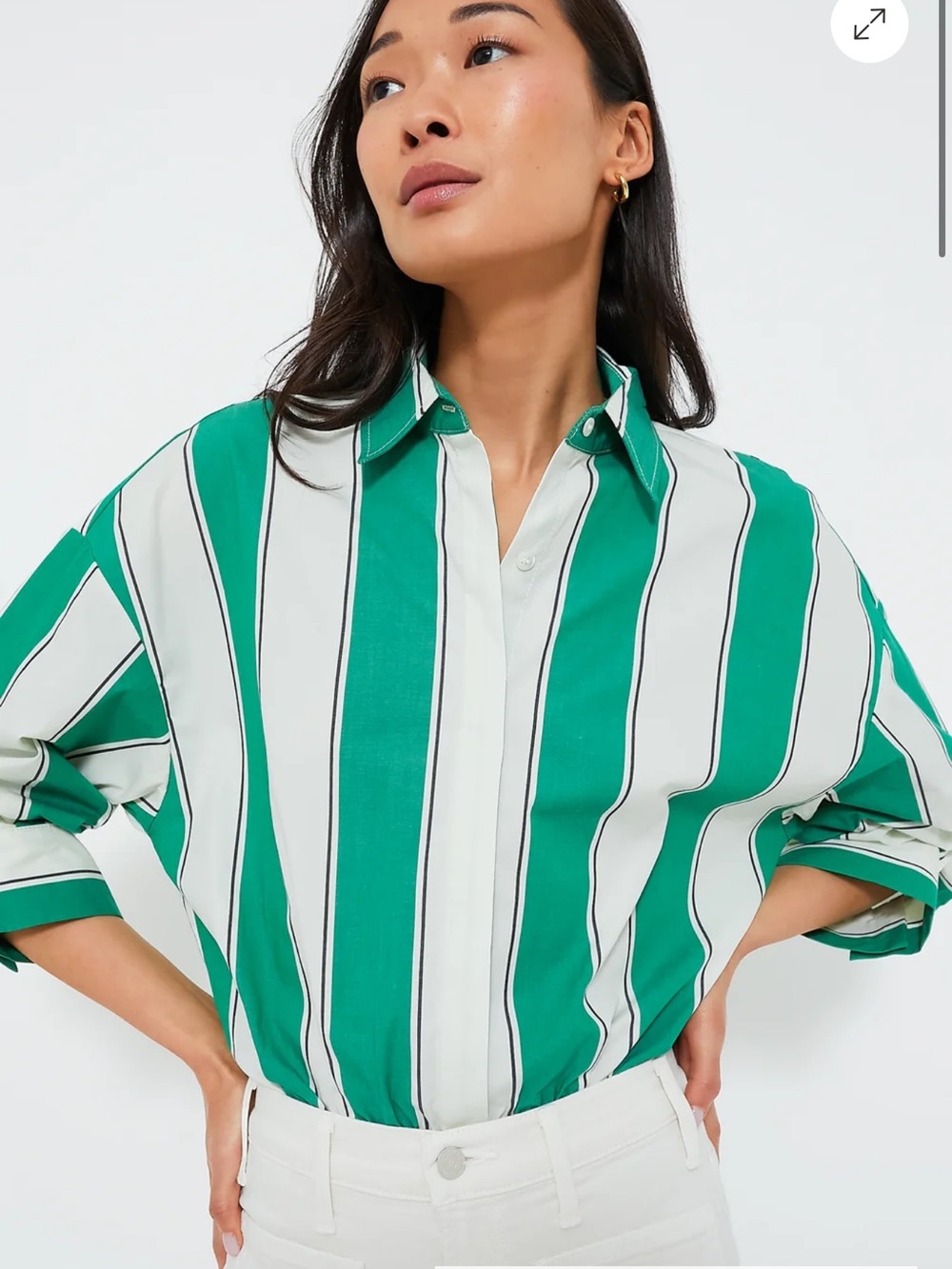 STAUD- Bungalow Stripe Traverse Bodysuit